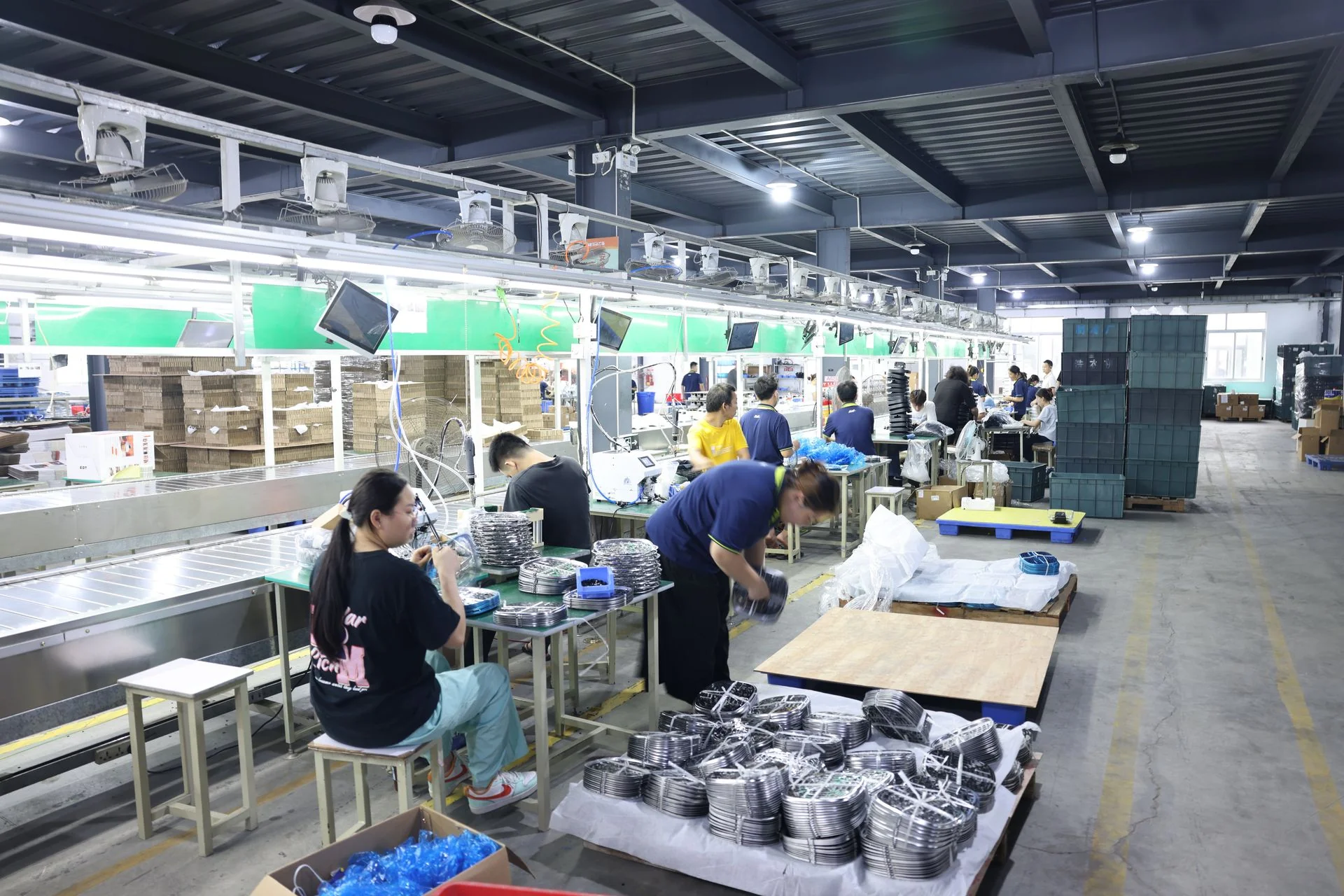 X&E small appliance factory assembly line